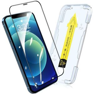 Enkay Quick Stick gehard glasfilm voor iPhone 12 Pro Max