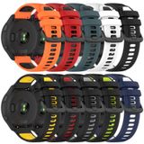 Voor Amazfit GTS 2E 20 mm sport tweekleurige siliconen horlogeband (oranje + zwart)