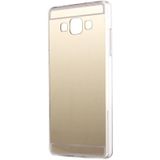 Voor Galaxy A8 / A800 galvaniseren spiegel TPU beschermhoes (goud)