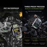 HAMTOD NX3 1.83 inch Smart Watch  Support Bluetooth Call / Sleep / Heart Rate / Blood Oxygen / Blood Pressure Monitoring (Grey)