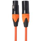 XRL male naar Female microfoon mixer audio kabel  lengte: 1M (oranje)
