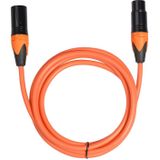 XRL male naar Female microfoon mixer audio kabel  lengte: 1M (oranje)