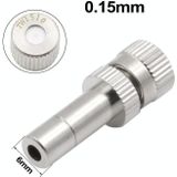 10 PCS 6mm bevochtigen en ontstoffing koeling vernevelen sprinkler quick-plug mistnevel mondstuk  model: 0.15mm