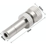 10 PCS 6mm bevochtigen en ontstoffing koeling vernevelen sprinkler quick-plug mistnevel mondstuk  model: 0.15mm