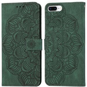 Mandala relif lederen telefoonhoesje voor iPhone 7 plus / 8 plus