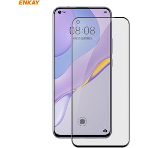 Voor Huawei NOVA 7 ENKAY Hat-Prince 0.26mm 9H 6D Privacy Anti-spy Full Screen Tempered Glass Film