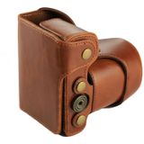 Full Body Camera PU lederen Case tas met riem voor Sony NEX 7 / F3 (18-55mm Lens)(Brown)