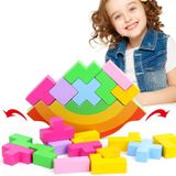 Regenboog Swing Jenga kinderen evenwicht Toy Tetris puzzel speelgoed