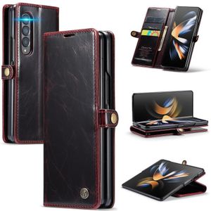 Voor Samsung Galaxy Z Fold4 CaseMe 003 Crazy Horse Texture lederen telefoonhoes