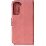 Voor Samsung Galaxy S30 KHAZNEH Cowhide Texture Horizontale Flip Lederen case met Holder & Card Slots & Wallet(Pink)