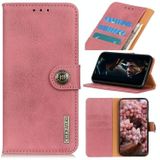 Voor Samsung Galaxy S30 KHAZNEH Cowhide Texture Horizontale Flip Lederen case met Holder & Card Slots & Wallet(Pink)