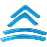 4 stuks/Set universele auto Styling PVC auto deur rand Anti botsing Sticker deur anti-Rub stroken auto deur kras Protector(Blue)