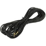 AUX kabel  3.5mm mannelijke Mini Plug Stereo-audiokabel  lengte: 10m (zwart + goud vergulde Connector)