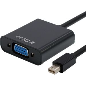 1080P Mini DisplayPort-naar-VGA-kabeladapter (zwart)
