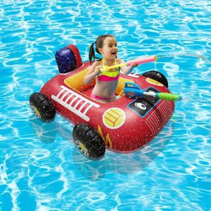 Opblaasbare bumper autostoel kinderen waterstraal zwemmen ring buiten pool spelen speelgoed