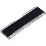 2 in 1 verstelbare universele Mini zelfklevende houder standaard + Slim vinger Grip  grootte: 7.3 x 2.2 x 0.3 cm  voor iPhone  Galaxy  Huawei  Xiaomi  LG  HTC en Tablets(Black)