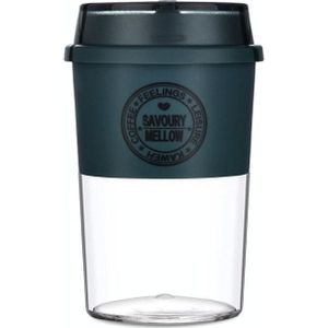 Draagbare Outdoor Plastic Water Cup voor Coffee Cup (Navy Blue)