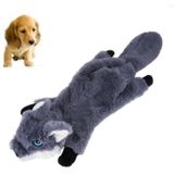 Hond speelgoed Bite slijtage-resistente vocale Molars huisdier pluche medium grote leveringen  grootte: Large (Wolf)