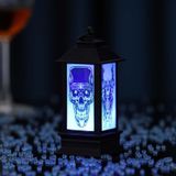 4 stks Halloween Window Decoratie Props Fecoration Small Oil Lamp Windlamp Lichtgevende Ornamenten (Ghost Hoofd)