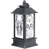 4 stks Halloween Window Decoratie Props Fecoration Small Oil Lamp Windlamp Lichtgevende Ornamenten (Ghost Hoofd)