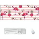 800x300x3mm Office Learning Rubber Mouse Pad Table Mat (1 Flamingo)