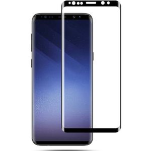 mocolo volledige lijm 0.33mm 9H 3D ronde rand Tempered glas Film voor Galaxy S9 PLUS (zwart)