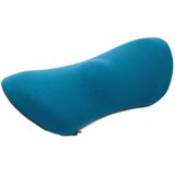 Auto Levert Lumbale Ondersteuning Memory Foam Car Rugleuning Lumbale Kussen Seat Cushion Lumbar Kussen  Kleur: Peacock Blue + Dark Grey