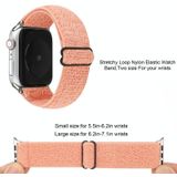 Solid Color nylon horlogeband voor Apple Watch Series 6 & SE & 5 & 4 40mm / 3 & 2 & 1 38mm(roze)