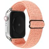 Solid Color nylon horlogeband voor Apple Watch Series 6 & SE & 5 & 4 40mm / 3 & 2 & 1 38mm(roze)