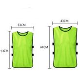 Voetbal Basketbal Training Vest Kinderen Team Uniform Vest Outdoor sportkleding  Maat:XL(Met Veters Oranje)