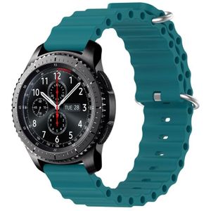 Voor Samsung Gear S3 Frontier 22mm Ocean Style siliconen effen kleur horlogeband