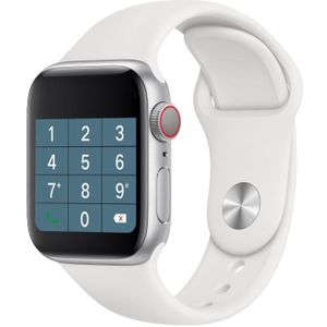 H55Pro 1 4 inch TFT-scherm Smart Bluetooth Watch  Ondersteuning Slaapmonitor / Hartslagmeter / Bloeddrukmeter  Stijl: Siliconen band (zilverwit)