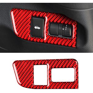 Auto Carbon Fiber Trunk Switch Decoratieve Sticker voor Subaru BRZ / Toyota 86 2013-2017  Right Drive (Rood)