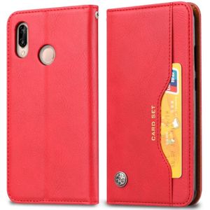 Knead huidtextuur horizontale Flip lederen case voor Xiaomi Redmi Note 7 & 7 Pro  met foto frame & houder & kaartsleuven & portemonnee (rood)