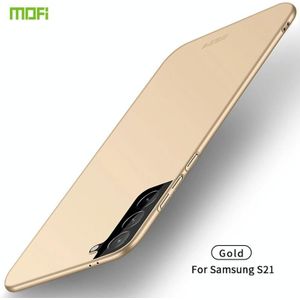 Voor Samsung Galaxy S21 5G MOFI Frosted PC Ultradunne Hard Case (Gold)