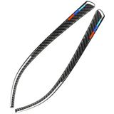 Driekleur B Carbon Fiber auto achteruitkijkspiegel bumper strip decoratieve sticker voor BMW F30 2013-2018/F34 2013-2017