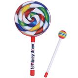 2 PCS Orff Percussie Instrument Ouder-kind Onderwijshulpmiddelen Lollipop Drum Early Education Tamboerijn  Grootte: 6 Inch