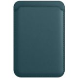 Magsafe Magnetische Lederen Kaart Case Holster voor iPhone 12/13 (Dark Night Green)