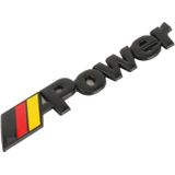 Auto Duitsland Vlag Stijl Power Metal Gepersonaliseerde Decoratieve Stickers  Afmeting: 14x3x0.3cm (Zwart)