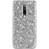 Voor OnePlus 8 Glitter Powder Shockproof TPU Beschermhoes (zilver)