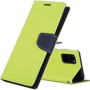 GOOSPERY FANCY DIARY For Galaxy S20+ Horizontal Flip PU Leather Case  with Holder & Card Slots & Wallet(Green)