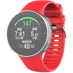 Voor Polar Vantage V Siliconen Smart Watch Vervanging Strap Polsband (Rood)