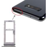 SIM-kaartlade + SIM-kaartlade / Micro SD-kaartlade voor Galaxy S10+ / S10 / S10e(Groen)