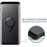 Voor Galaxy S9 PLUS 9u oppervlaktehardheid 3D gebogen rand anti-kras niet-volledig scherm HD gehard glas Screen Protector (zwart)