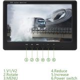 T2027 7 inch HD Night Vision auto achteruitkijk back-up enkele camera's rearview monitor
