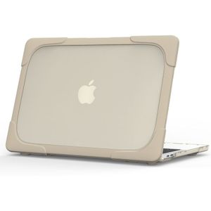 Voor MacBook Pro 13 3 inch met Touch Bar (A2159 / A1989) TPU + PC Twee kleuren laptop beschermhoes (Khaki)