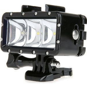 SupTig 30M Waterdicht 300LM Video licht voor GoPro / Dazzne / Yi Camera (zwart)