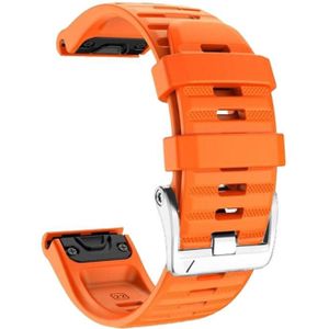 Voor Garmin Forerunner 965 / 955 / 945 / 935 schroef zilveren stalen gesp siliconen horlogeband