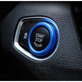 Auto Motor Start belangrijke drukknop Ring Trim aluminiumlegering Sticker decoratie voor BMW (blauw)