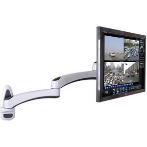 Gibbon Mounts FER112W Wandmontage Dual-Section Telescopic Monitor Stand (White)